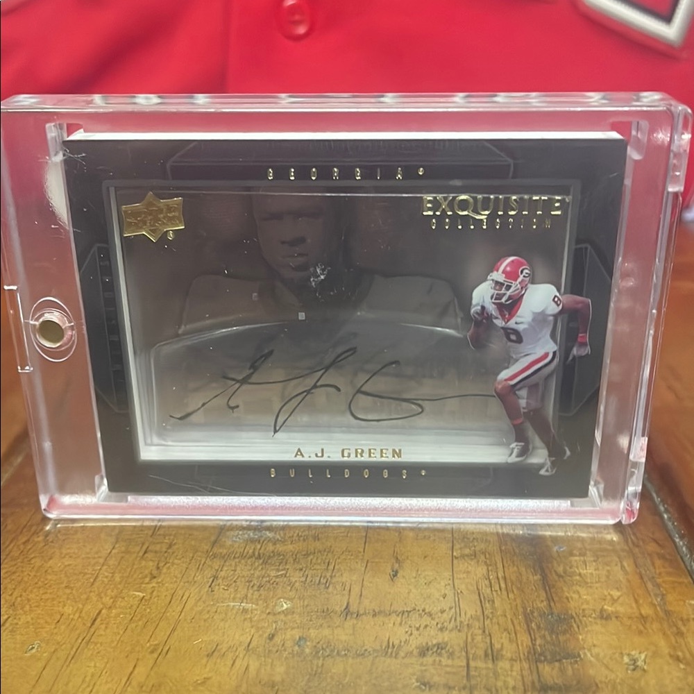 2011 Upper Deck A.J. Green Exquisite Collection ShadowBox Autograph Rookie Card